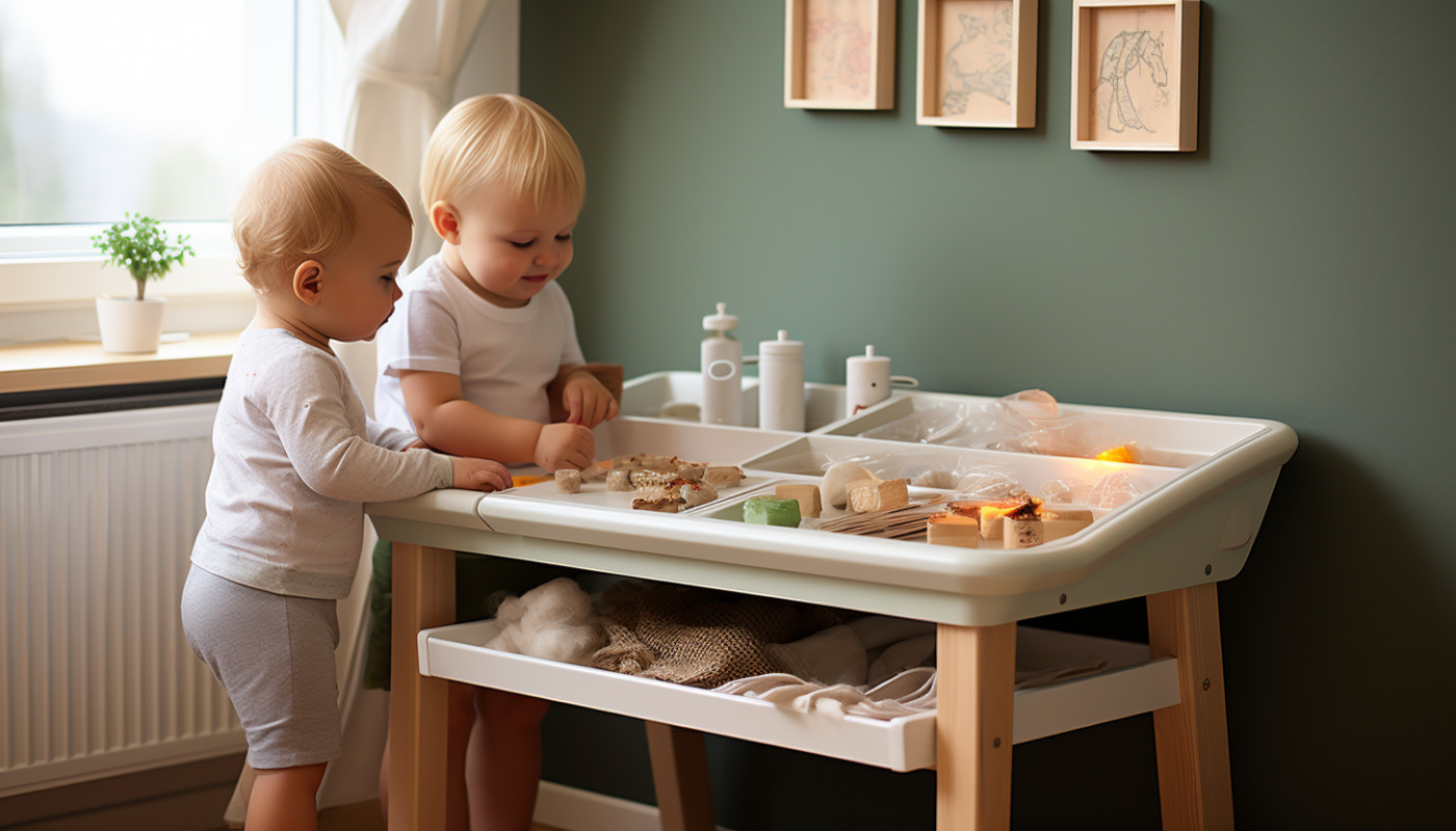 Divers - 2 types de table à langer pour bébé